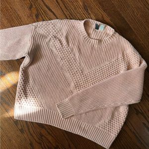 H&M Thick Pink Knit Sweater